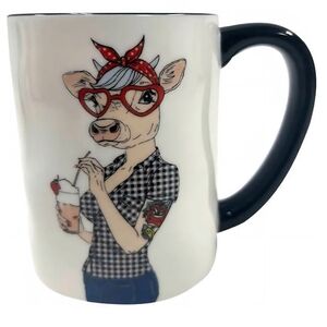 Signature Pig Or Cow Coffee Or Tea Mugs  17.5 oz/518 ml Signature Housewares